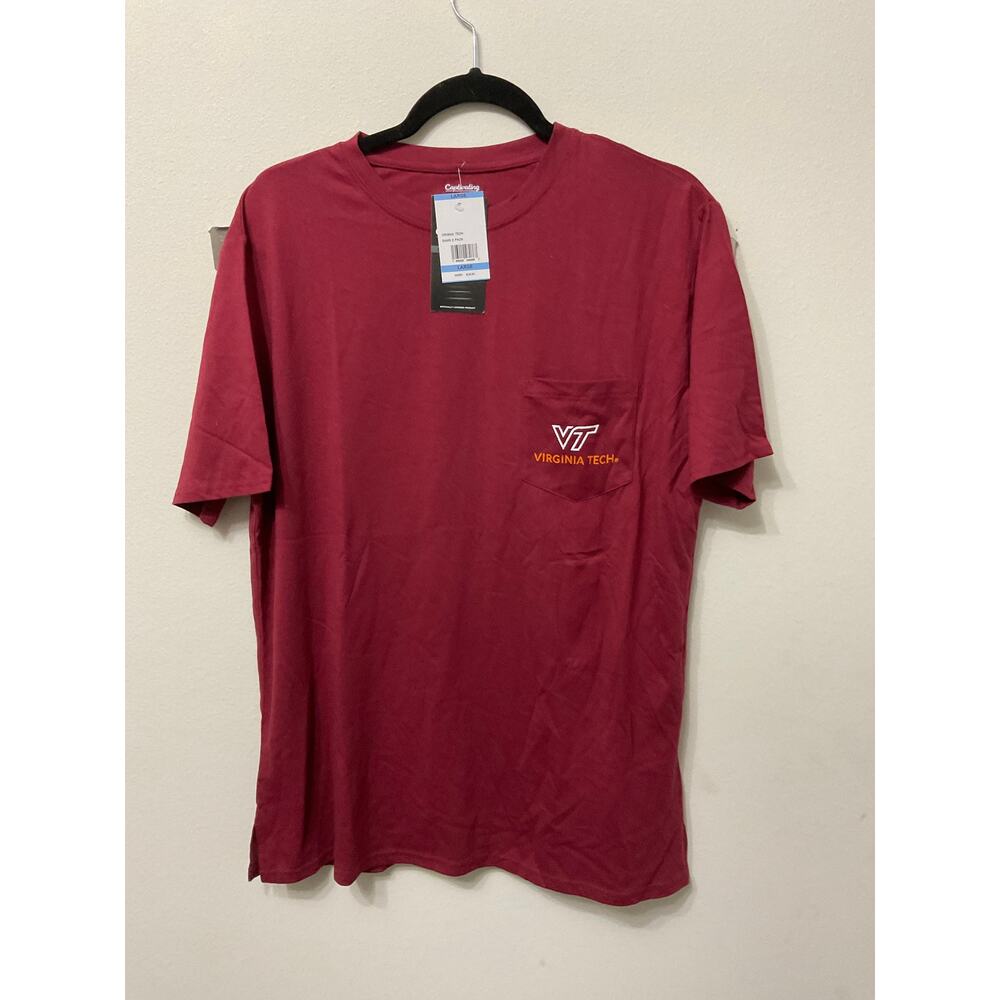 NWT Captivating NCAA Virginia Tech Hokies Pocket T-Shirt Sz L $36 MSRP